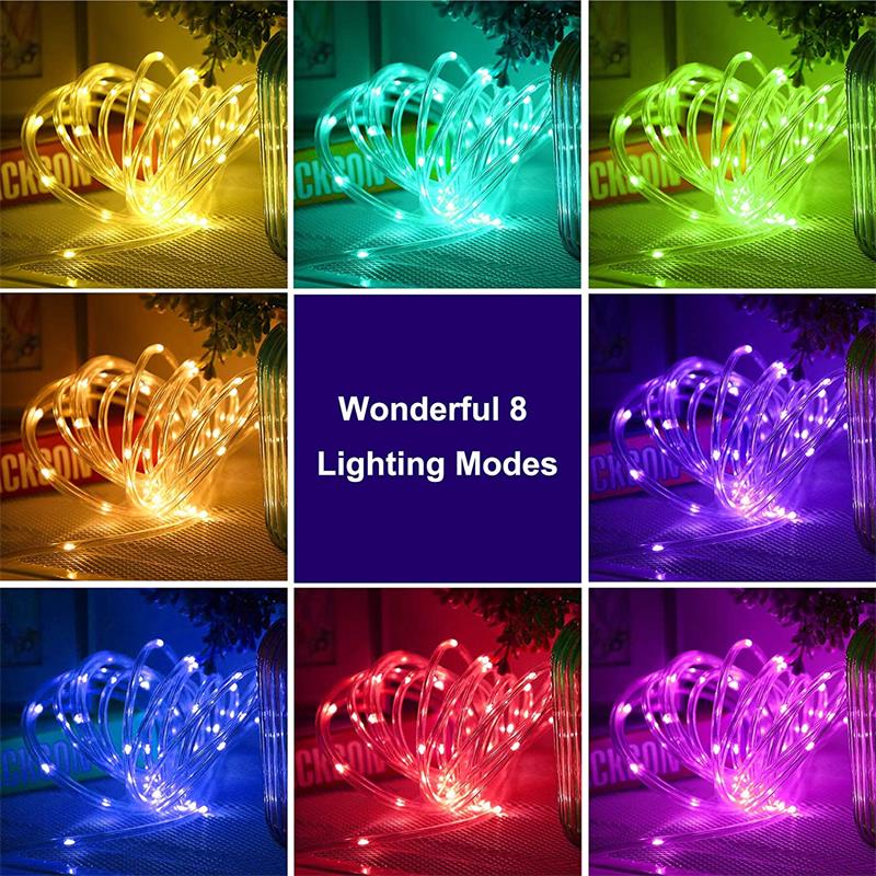 Automatic switch solar string lights