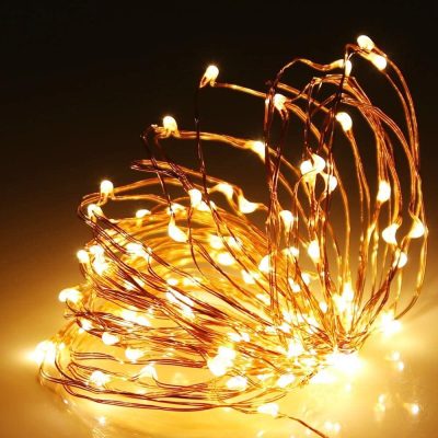 Copper starry wedding fairy string lights (1)