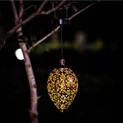 Decorative hanging solar lantern for garden (2)