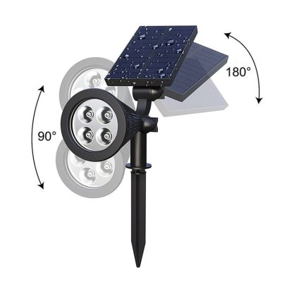 High brightness color-changing solar spot lights (1)