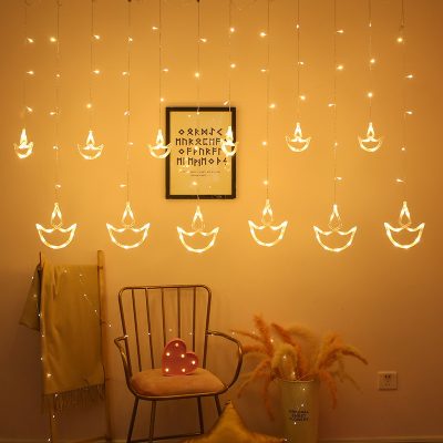 Hot selling led diwali anchor curtain lights (4)