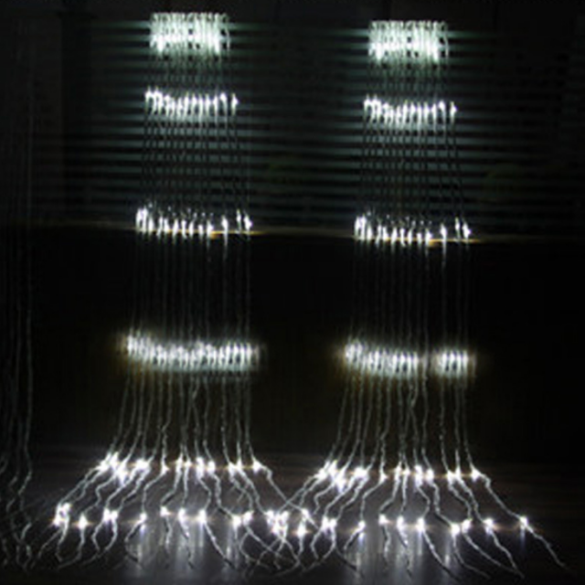 Led outdoor waterfall curtain diwali lights (5)