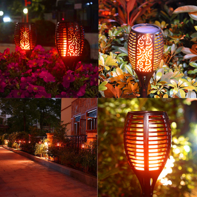 Light landscape led solar flame lamp (2)