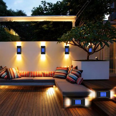 Outdoor super bright solar wall lamp (3)