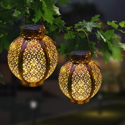 Outdoor waterproof hanging retro solar lanterns (1)
