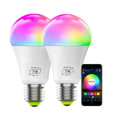 Smart led lamp a60 wifi control led bulb (4)