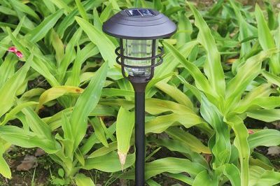 Solar metal garden column spot light (1)