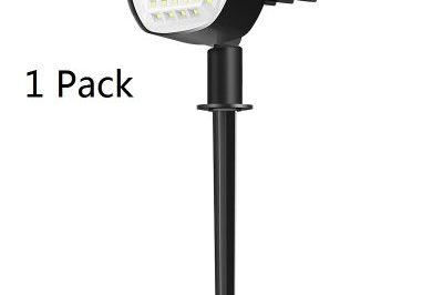 Solar powered wall garden spot lights (5)