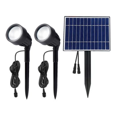 Solar spotlight powerful led landscape lights (4)