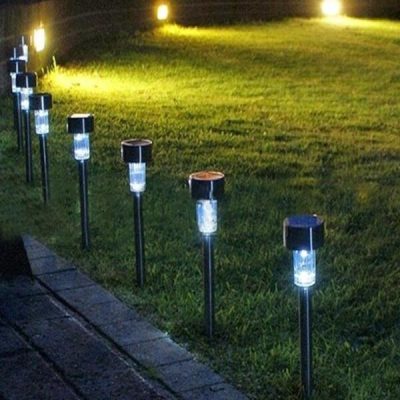 Solar stainless steel led landscape lights (5)