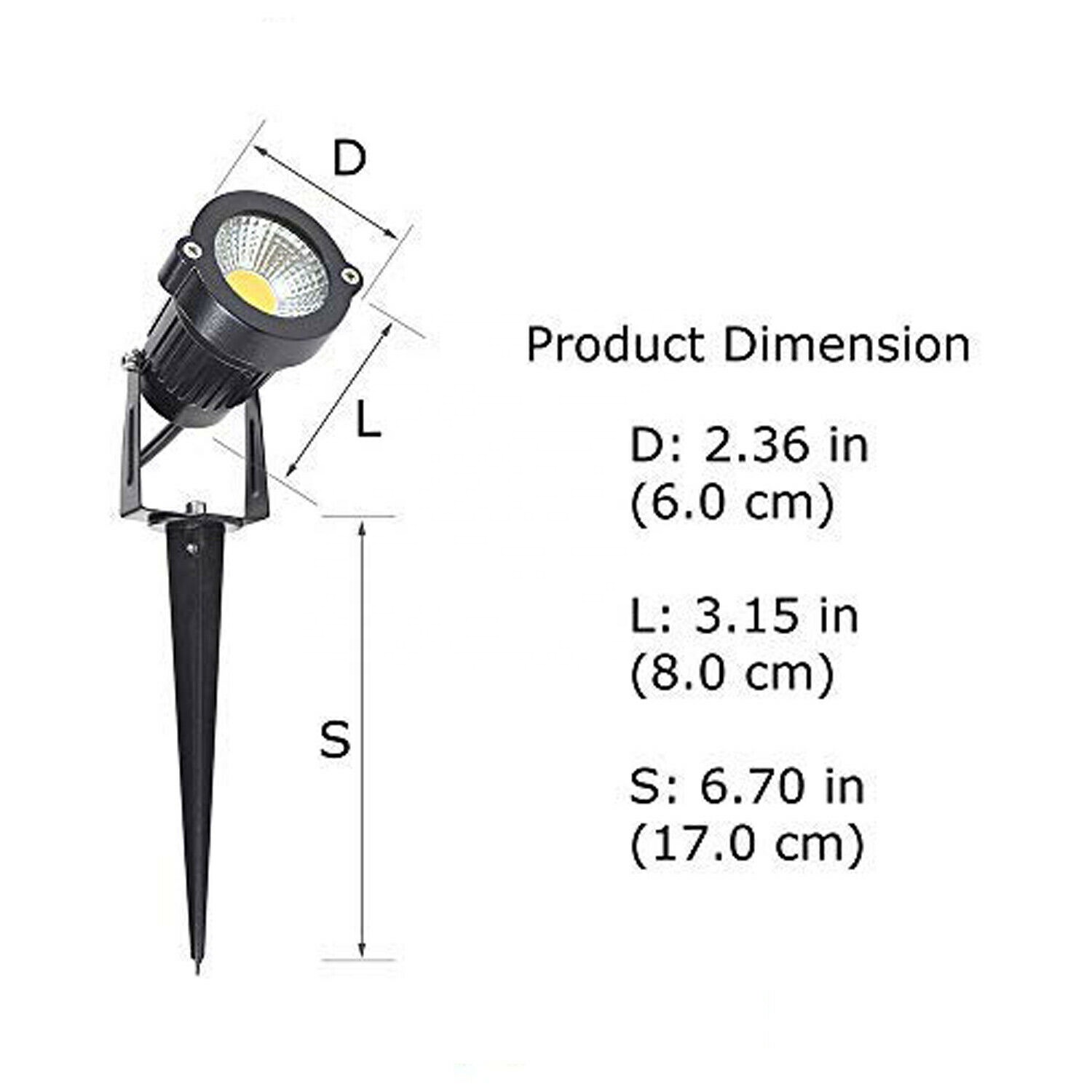 Spot wall yard led landscape light