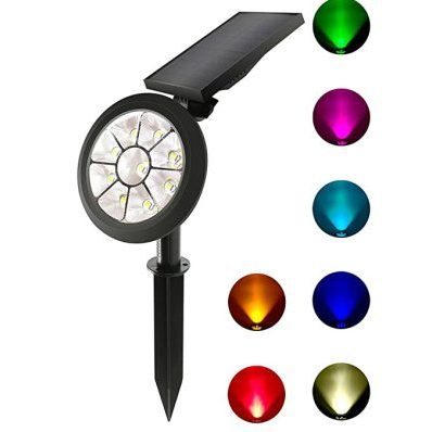 Waterproof color spot lights for garden (1)