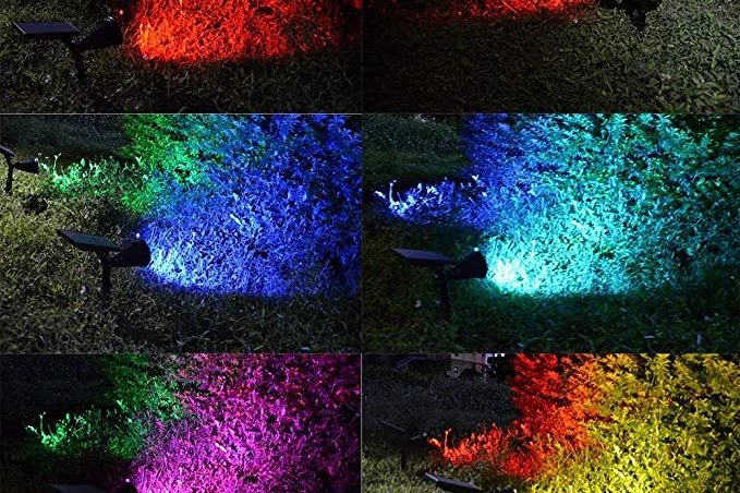 Waterproof color spot lights for garden (6)