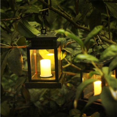 Waterproof solar powered candle umbrella lantern (5)